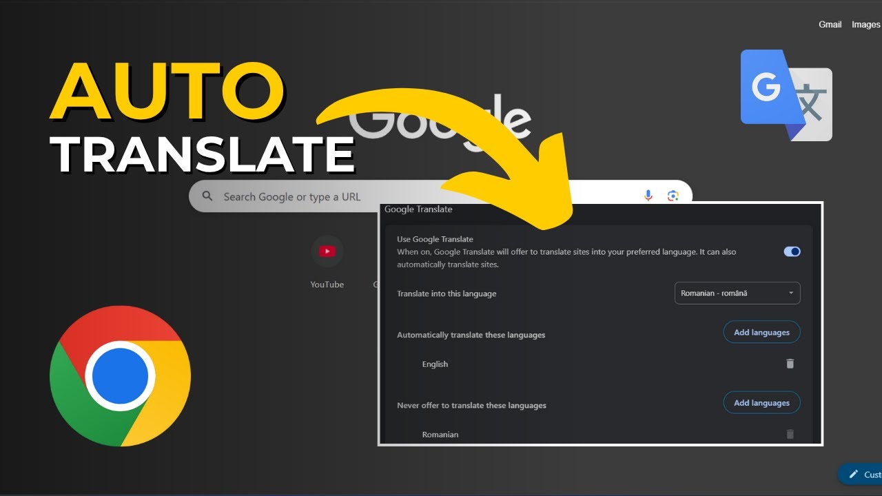 How to Automatically Translate Pages in Google Chrome - YouTube