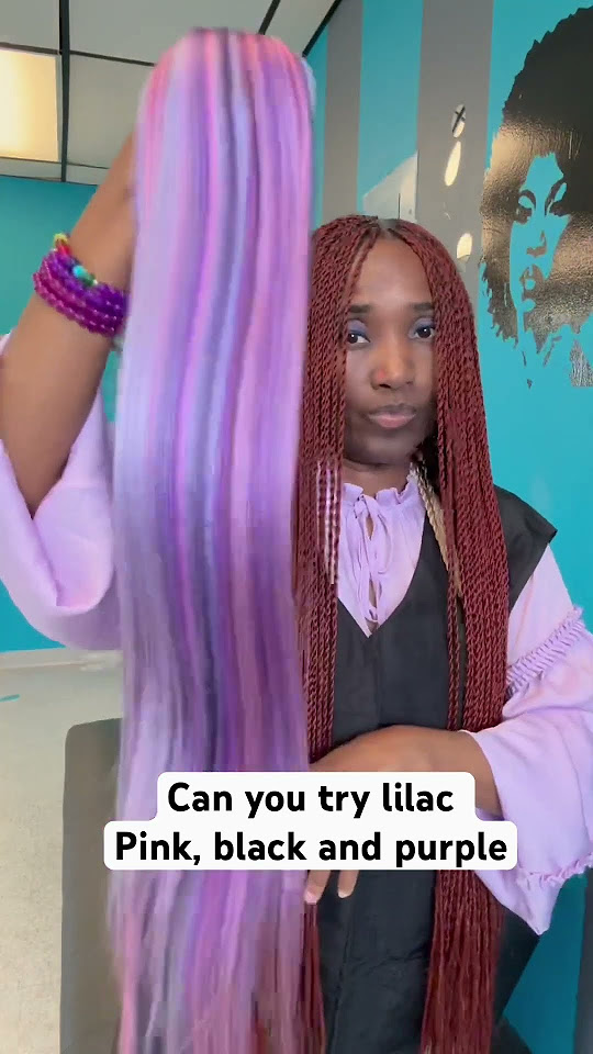  Hair braid color blend with my favorite hair brush - YouTube