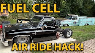 Hidden 20Gallon Fuel Cell Install + Air Ride HACK! | C10 Square Body Ep.3 | SLAMBOX Update