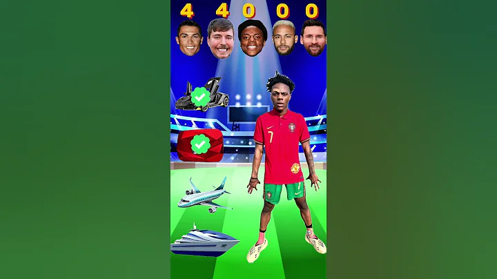 Messi vs Ronaldo vs Neymar vs MrBeast vs IShowSpeed 💰 | Who Owns What? #shotrs #challenge #video