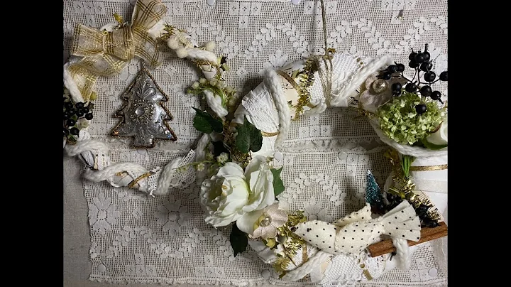 Tutorial how to make super easy Christmas wreaths