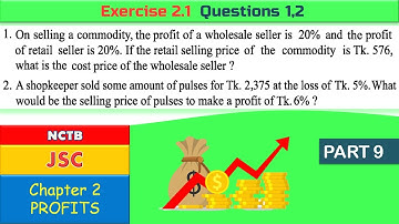 09. JSC ll Exercise 2.1-Questions 1,2 ll English version Mathematics ll NCTB