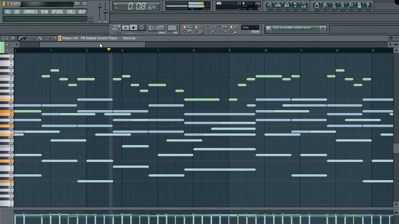 Fl studio 20 ноты. Пиано ролл фл. Пиано ролл в FL Studio. Пиано ролл в FL Studio 20. Серум фл студио.