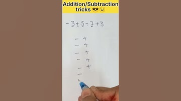 Addition/Subtraction Tricks 🤔🧐#mathstricks #shortsfeed #viral #trending #subtraction #addition
