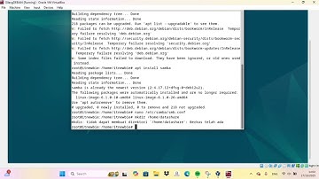 CARA INSTALASI DAN KONFIGURASI FILE SERVER SAMBA DI DEBIAN