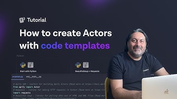How to create Apify Actors with web scraping code templates
