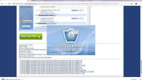 FUJITSU Mobile Touchpad Touch Screen Wifi Network Driver Download Driver Utility For Windows 7 8 10
