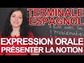 L'épreuve d'expression orale : présenter la notion - Terminale - Espagnol - Les Bons Profs