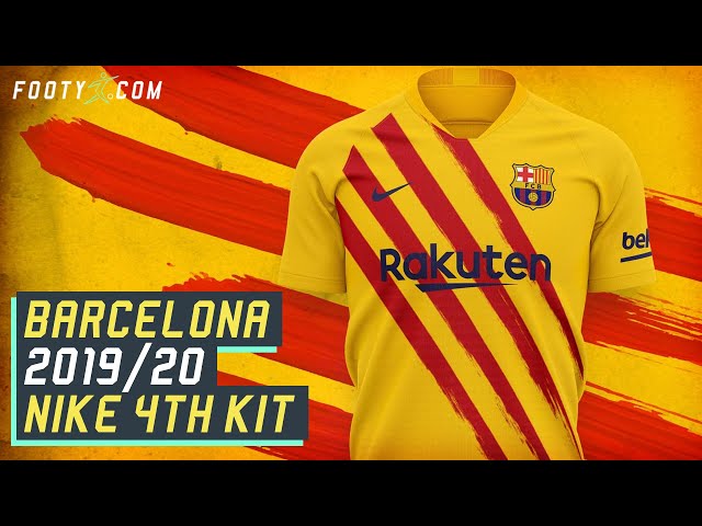 BARCELONA 2019/20 NIKE FOURTH SHIRT | KIT REVIEW - YouTube