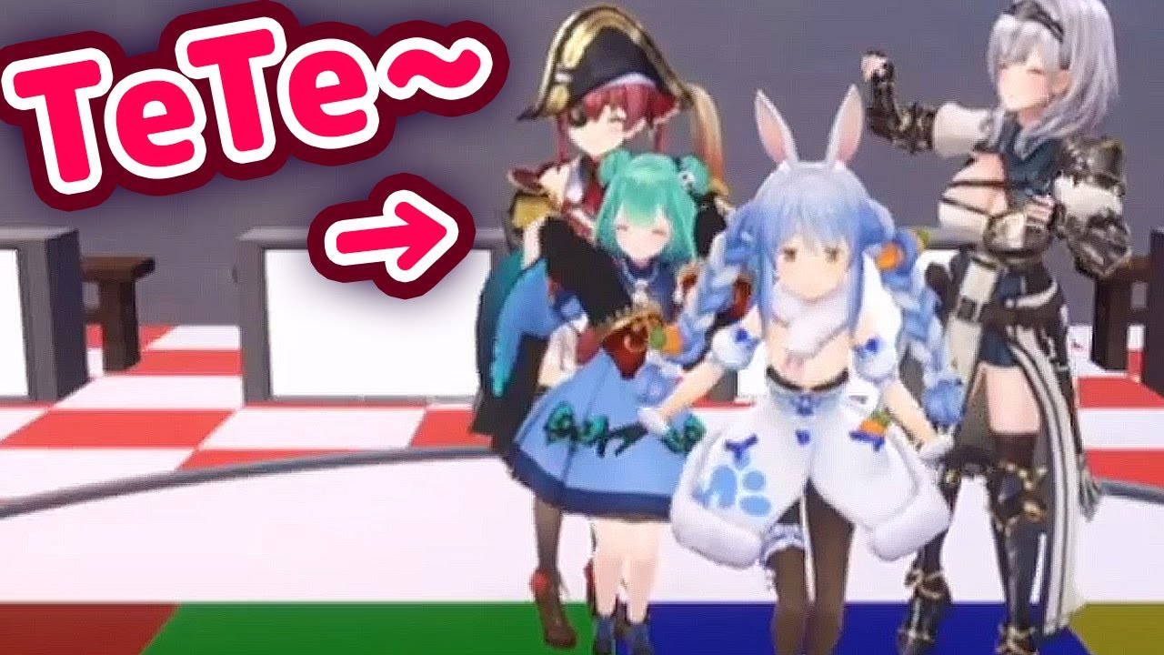 Marine Hugs Rushia From Behind and They Look Super Cute 【ENG Sub/Hololive】