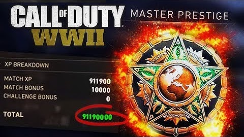 Guide to "MASTER PRESTIGE" in UNDER 1 WEEK! - FASTEST WAY TO LEVEL UP (10 Prestiges in 7 Days)
