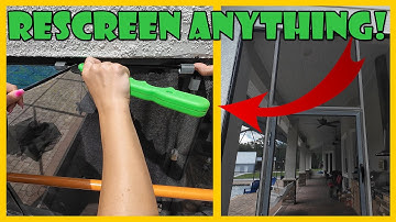 ReScreen Your Pool Enclosure, Windows, Doors, Anything!