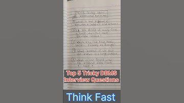 Top 5 Tricky DBMS Interview Questions #dbms #shorts #interview