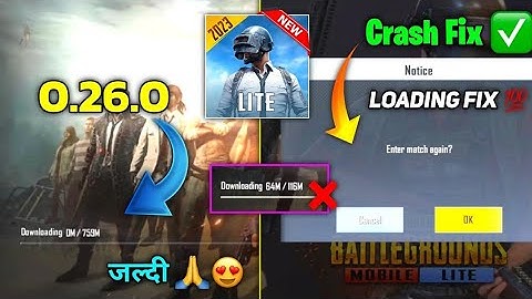 Pubg Lite Crash Problem Solved 😍 Pubg Lite 0.26.0 update Finally Crash Fix I Pubg