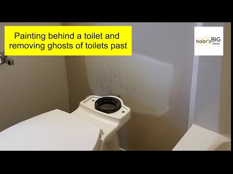 How To Paint Behind Toilet In Bathroom?