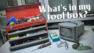 A tour of my electronics repair toolbox - The stuff I use to maintain my retro consoles and TVs!