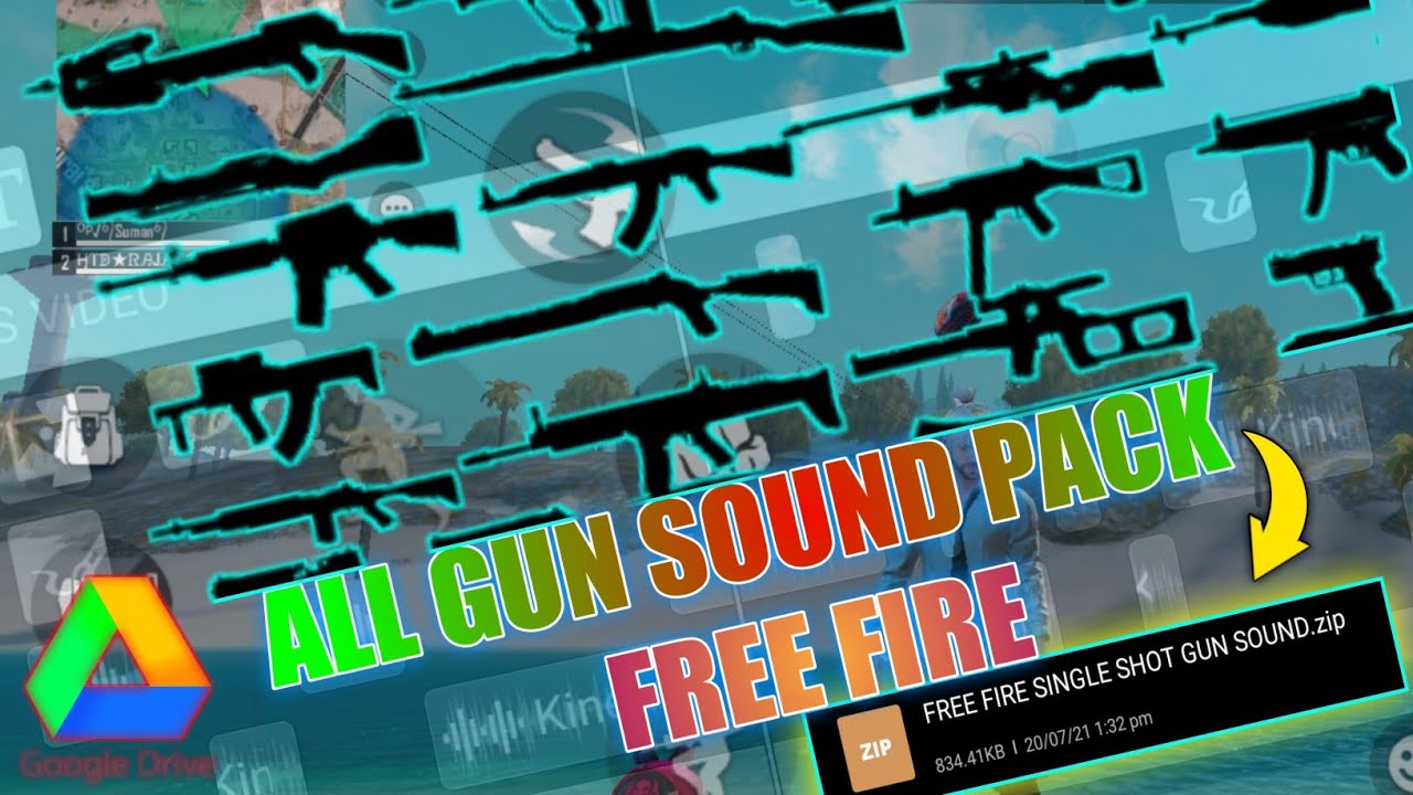 Free Fire All Gun Single Shots for beatsync  montage || All Gun Single Shots || garena free fire