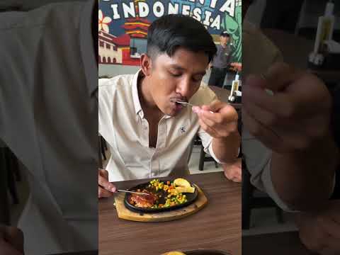 Hari ini mukbang di steak nya Indonesia🇮🇩🥩📈