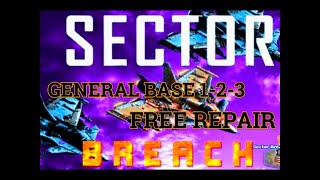 WAR COMMANDER - SECTOR BREACH GENERAL BASE 1-2-3 FREE REPAIR