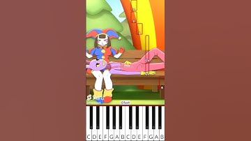Pomni x Jax (@fash) The Amazing Digital Circus Animation - Octave Piano Tutorial