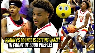3000 People Came To Watch The BRONNY JAMES SHOW Try CRAZY Dunks!! Dior Is TOO NICE!