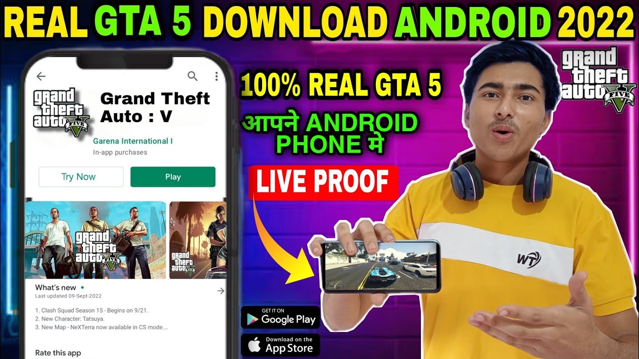 Download GTA 5 On Android Mobile 🔥 How To Download GTA 5 On Mobile 😍 GTA 5  Mobile Download 