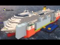How the dockwise vanguard would carry costa concordia to the shipyard