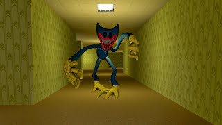 Chased From Huggy Wuggy in Backrooms! Poppy Playtime Characters in Garry’s Mod!