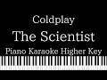 【Piano Karaoke Instrumental】The Scientist / Coldplay【Higher Key】