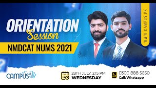 Orientation Session NMDCAT NUMS 2021