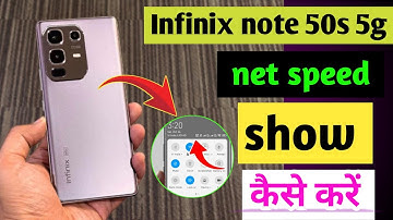How to show net speed in Infinix note 50s 5g / How to set net speed in Infinix note 50s 5g