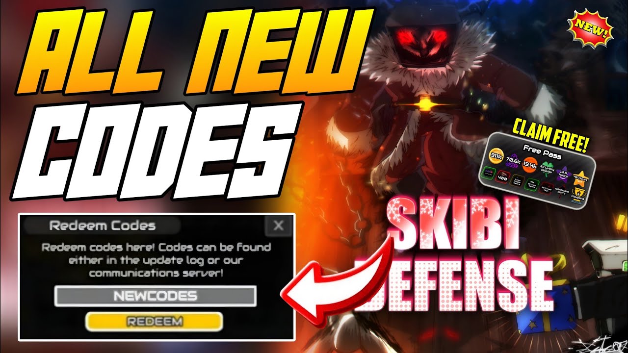 Skibi Defence 🔥 UPDATE 4! SKIBI DEFENSE CODES JANUARY 2026 | ALL WORKING ROBLOX CODES ...