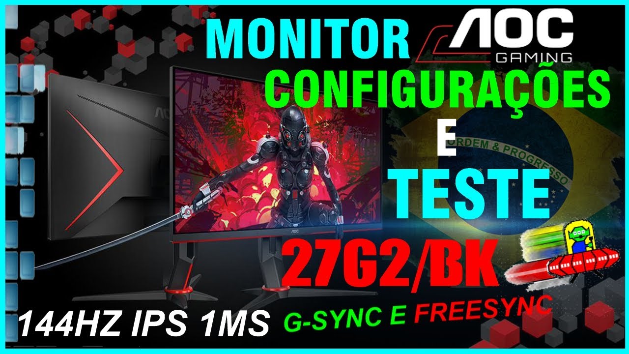 Teste E Configuracoes Do Monitor Aoc Hero 27g2 Bk Youtube