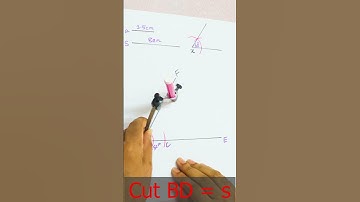 Drawing triangle when sum of two sides one angle and one side given
