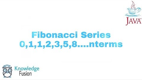 Fibonacci Series using JAVA Programming | ICSE