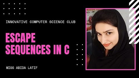Lecture # 22 | Escape Sequences in C | C Programming in Urdu |C++ | Innovative Computer Science Club