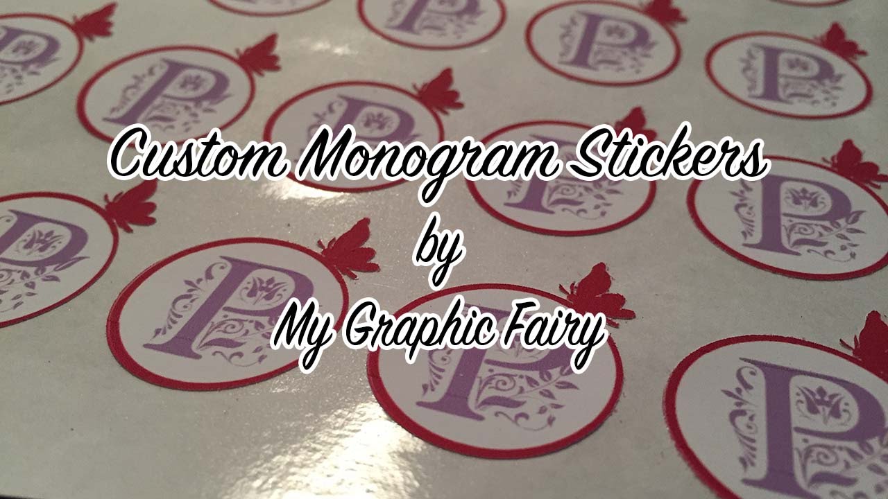 Monogram Stickers Cricut Design Space 