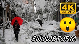 SNOW STORM in MADRID - Brutal Snowfall - HEAVY SNOW IN MADRID