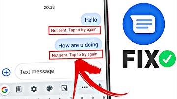 How to Fix "Message Not sent .tap to try again" Error | Message Not Sent On Android 2022