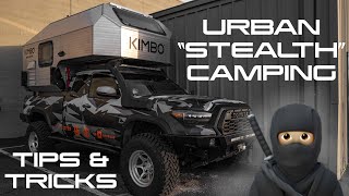 URBAN 'STEALTH' CAMPING in a KIMBO Camper! | Tips & Tricks...