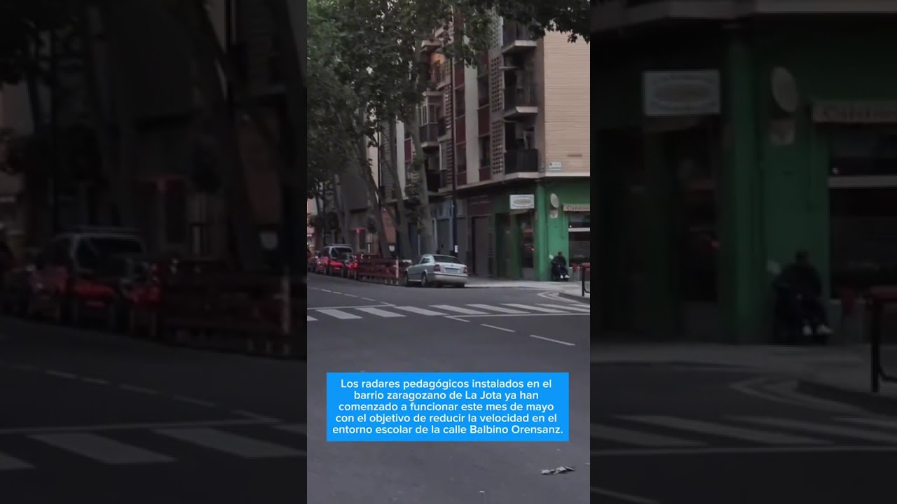Los radares pedagógicos de La Jota ya funcionan: así avisan si superas los 30 km/h