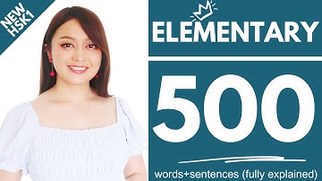 HSK 3.0 - Level 1(New Curriculum)  Elementary Chinese 500 Words + 500 Sentences + Grammar  (EP3–EP7)