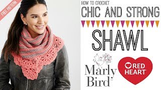 Chic and Strong Crescent Shawl (Right Handed)