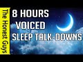 8 Hours Continuously-Voiced Sleep Meditations & Talk-Downs