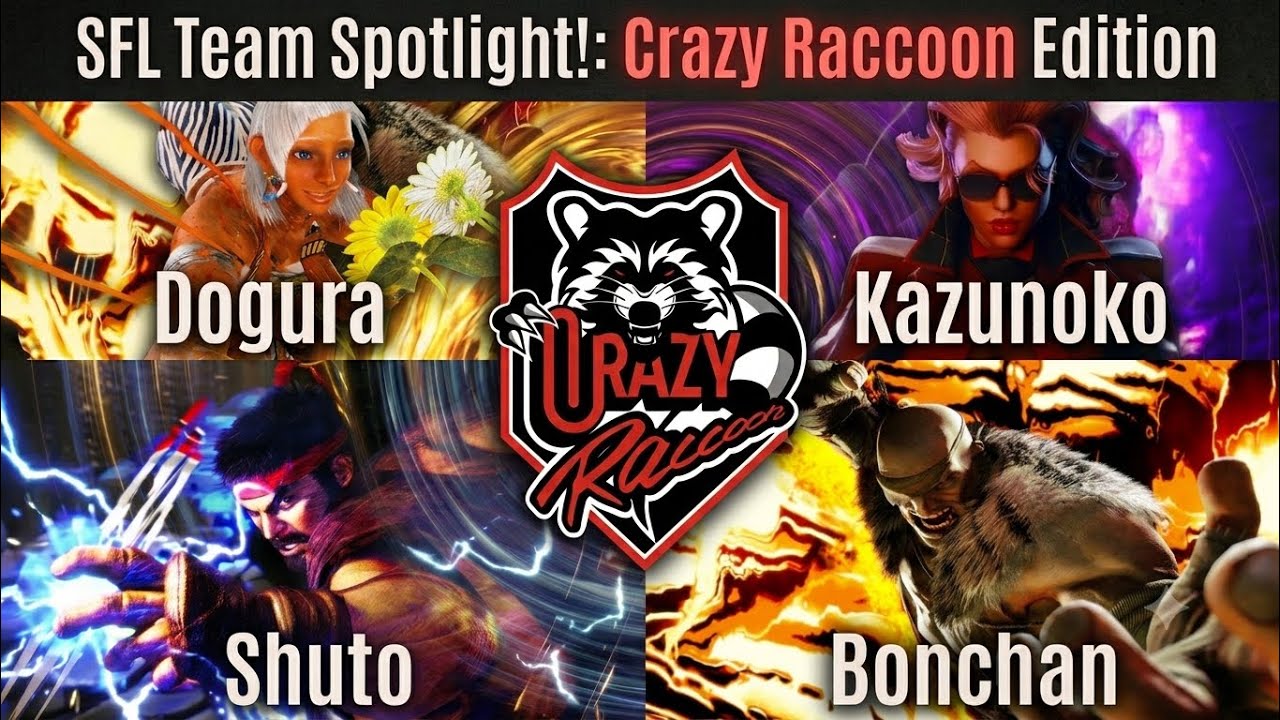 SFL カード レア　どぐら　ボンちゃん　かずのこ　シュート SF6】🔥SFLチーム特集・Crazy Raccoon編🔥どぐら/かずのこ/シュート