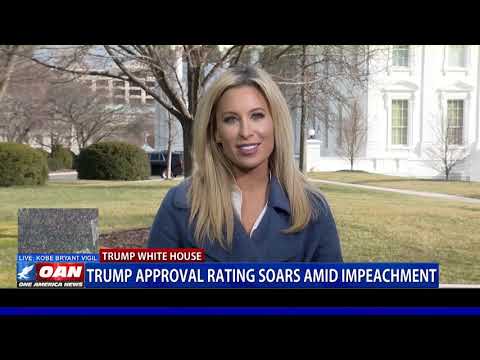 President Trump's approval rating soars amid impeachment trial