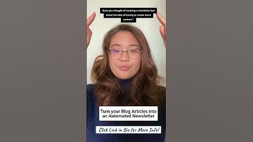 Turn your Blog Articles into an Automated Newsletter