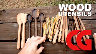 Making Wood Utensils - Woodturning, Woodworking