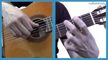 Guitar Lesson: Fingerpicking pattern in 4/4 no 3, with a backing track