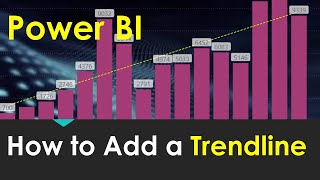 how to enable the trendline in power bi